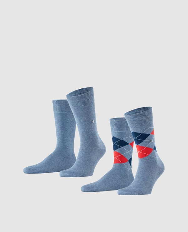 Burlington Everyday 2-Pack Men's Socks - Light Denim